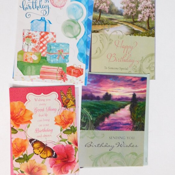 Mixed Lot of 64 Greeting Cards w/envelopes  Birthdays & More Florals Birds - Picture 3 of 4